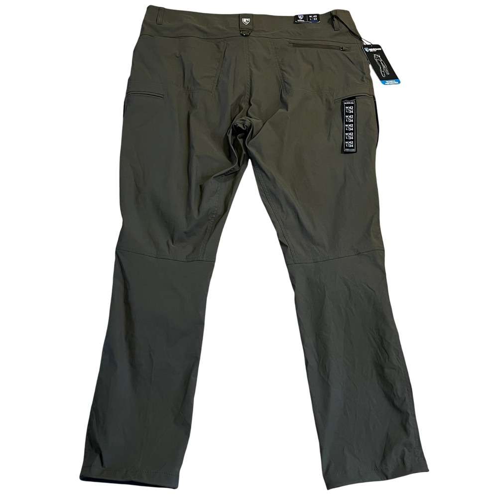 NWT Kuhl Renegade Rock Pants Mens 42x34 Olive Tapered Fit Hiking Outdoor
